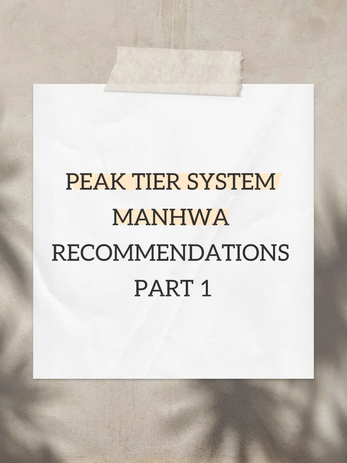 Titles: 1 Omniscient Reader's Viewpoint 288 ONGOING 2 Nano Machine 286 ONGOING 3 Return of the Disaster-Class Hero 152 ONGOING 4 Latna Saga Survival Of The Sword King 268 ONGOING 5 Return of the Shattered Constellations 120 ONGOING 6 Leveling Up With The God's 149.6 ONGOING 7 Villain to Kill 209 ONGOING 8 Solo Max Level Newbie 232 ONGOING 9 Tomb Raider King 411 COMPLETED 10 Doom Breaker 100.6 ONGOING #manhwareccomendation #webtoon  #webtoonrecommendation #foryoupage #woodidex 