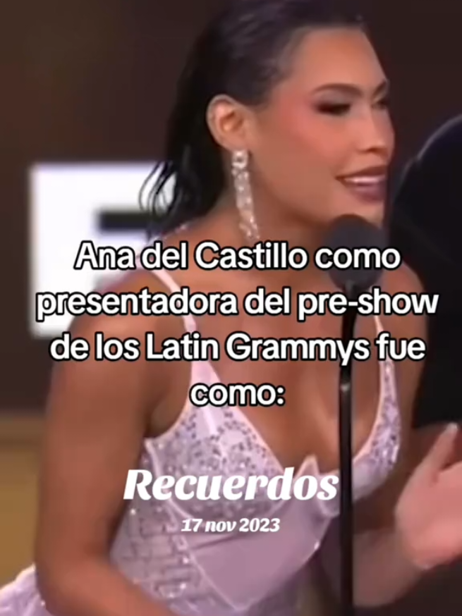 #recuerdos Cuando Ana del Castillo  presentó (y se robó el show) en el preshow (la ceremonia donde se entregan los premios que no aparecen en la gala televisada) de los Latin Grammys 2023   #anadelcastillo #LatinGRAMMY #latingrammy2023 #LIVEFest2025 