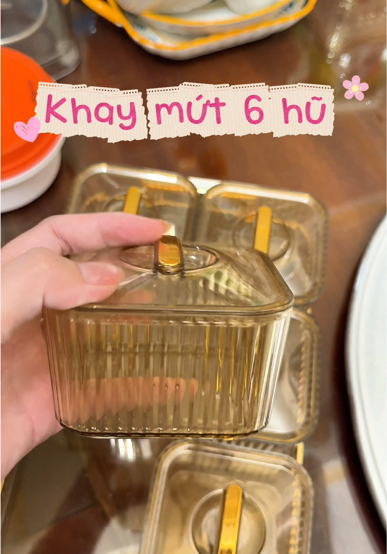 Khay mứt , bánh kẹo 6 hũ #khaymut #tet2026 #videoviral #tiktok #kimngan100421 