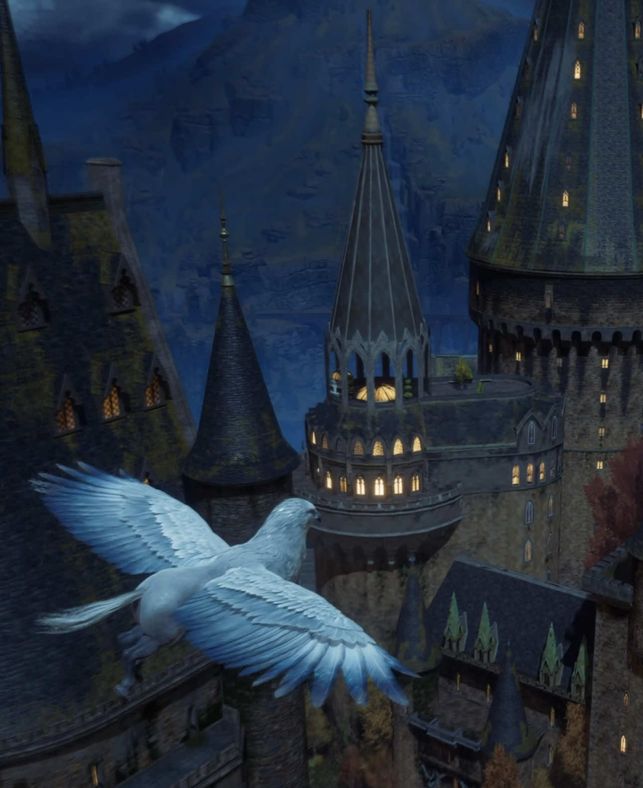 Hogwarts // #hogwartslegacy #harrypotter #ambience #asmr #rainy 