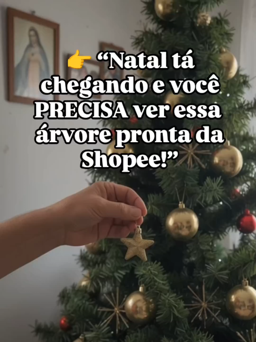 🎄 A Árvore Decorada 90cm que tá viralizando chegou! 42 enfeites + pisca por preço de achadinho 😍 Procure por ID: BXX-YEF-WWR na Shopee ✨ Siga para mais achados 💚 #natal2024 #achadinhododia #arvorenatal #decoracaonatal #ofertas 
