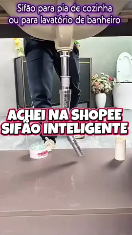 Sifão Inteligente para pia ✨ Gostou comenta Link 🔗  #sifao #shopee #achadinhos #casainteligente 