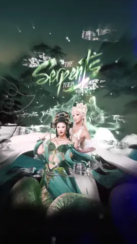 North America… the Serpent Sisters are rising. 🌪🐍 Can’t wait to go in your with my sister  @🍌Nymphia Wind🍌  From White Snake to Green Snake, we’re bringing a drag odyssey of sisterhood, transformation, and divine chaos to a city near you✨ 🎟️ Tickets available now link in bio or nymphiaplastiquelive.com