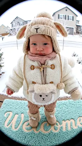 Grandma, open the door. It’s cold. Your daughter won’t feed me. I love you, Grandma. 😂😂 Part 22 #cute #baby 