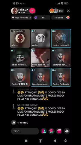 BENICIOS MOLESTANDO LIVES ALEATORIAS #benicio #mobilete #fy #live #🤣 