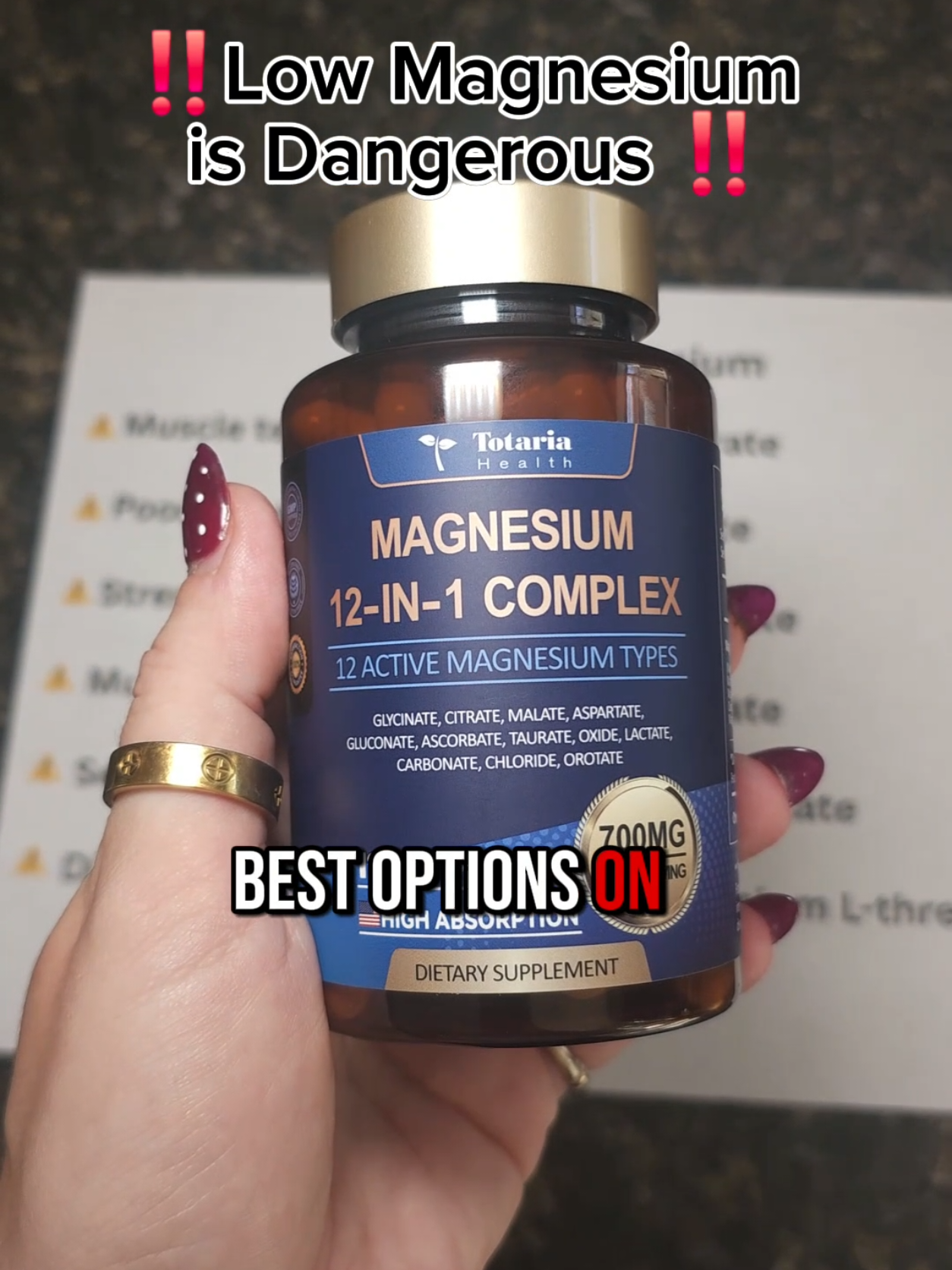 Get ahead on your health and wellness goals for 2026 ans stop wasting money on a bunch of different Magnesium supplements. This Magnesium Complex has high absorption and covers ALL the types your body actually needs. Helps with sleep, stress, muscle recovery, energy and inflammation. 120 day supply for a crazy low price!  #magnesium  #magnesiumbenefits   #magnesiumdeficiency  #fitnessjourney  #healthandwellness 