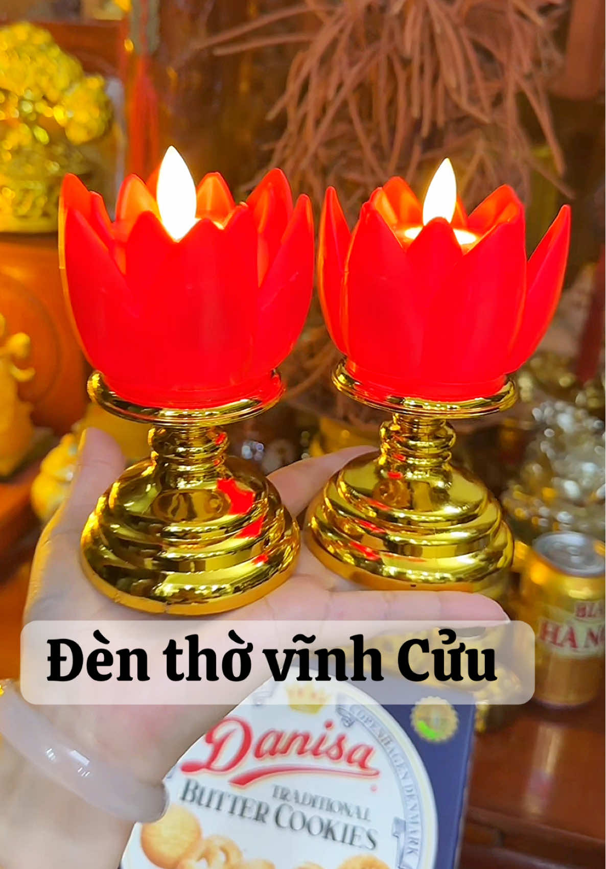 Đen thờ led hình bông hoa 2 màu chạy bằng pin @Phương Chăm Chỉ #dentho #denthohoasen #denthocung #phuonggiadung7 #xuhuong 