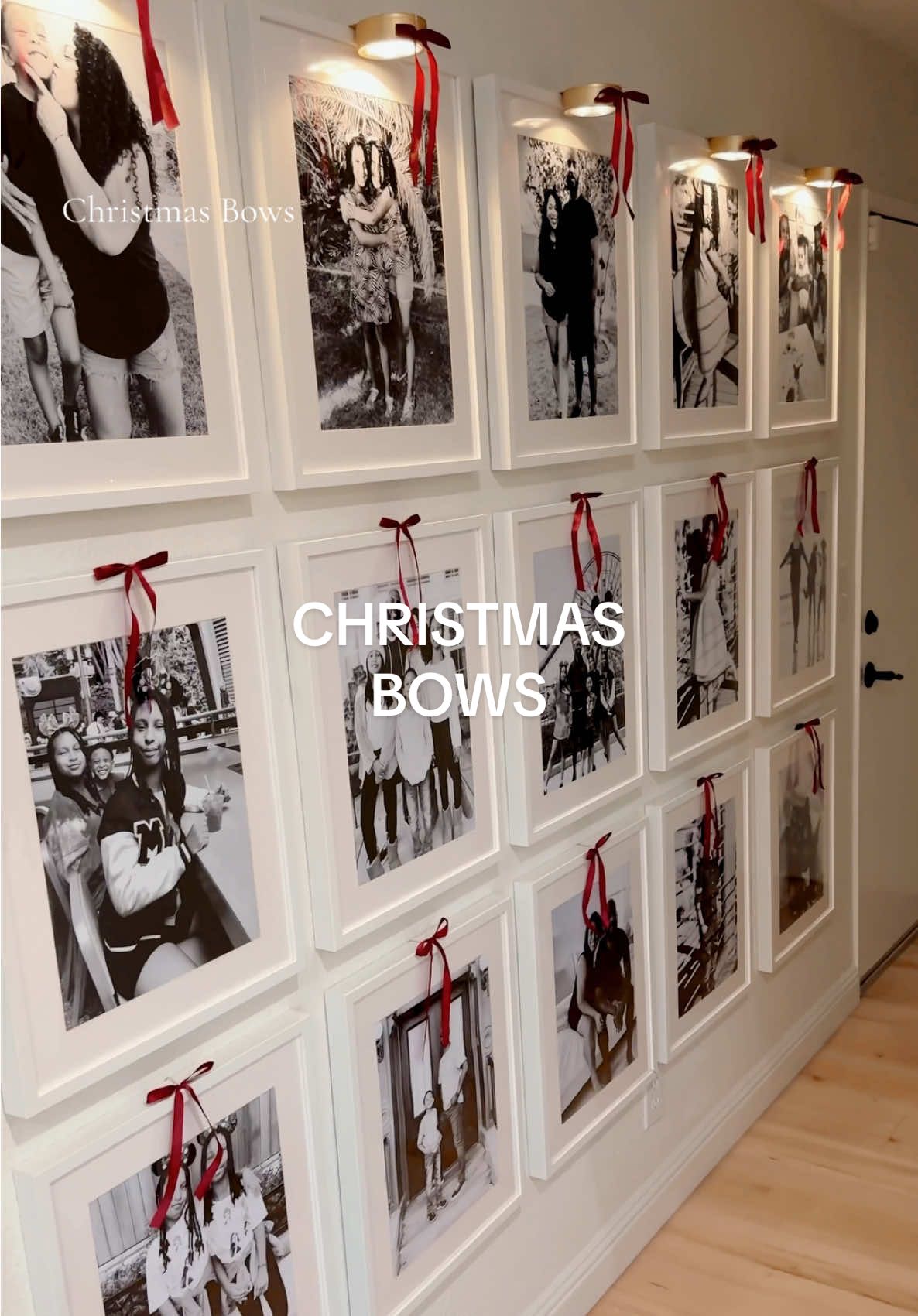 Christmas bows all over my house!  My Texas house has the cutest bows at Walmart! #christmasbows #walmartfinds #burgandybows #walmartchristmas #mytexashouse