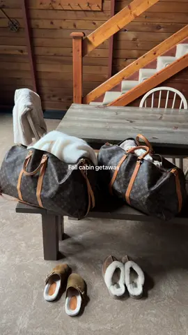 Cozy weekend at the cabin 🪵🍂🧸🤍 #cabin #besties #cozy 