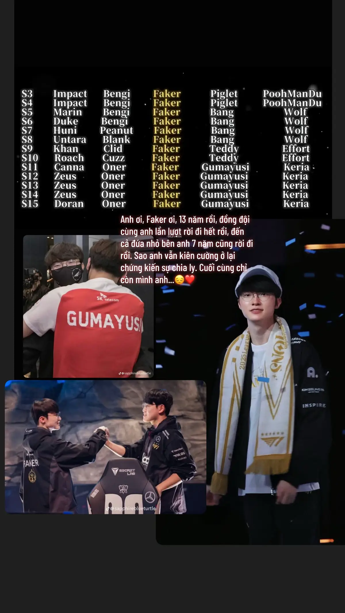 Bao nhiều năm rồi, Thần vẫn ở đó❤️ #Faker #Gumayusi 