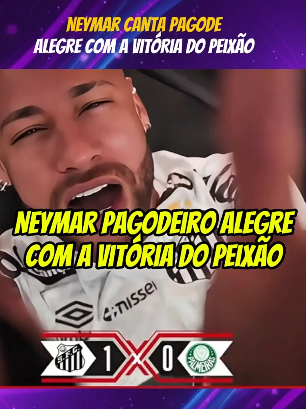 Neymar pagodeiro Alegre com a vitória do Peixão  #esporteviral #Futebol #Neymar #santos 