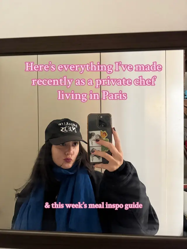 Happy Monday! Here’s some of the things I’ve cheffed up and hopefully this can give you some meal inspo if you’re feeling stuck or unsure of what to make. I’ve been trying to cook more and be creative. It’s so easy to just eat out most meals while I’m here, so voilà! A mini guide and everything was so delishhhhhh🫶🏻🤩🍽️👩🏻‍🍳  #privatechef #mealideas #paris #foodtiktok #foodblogger 