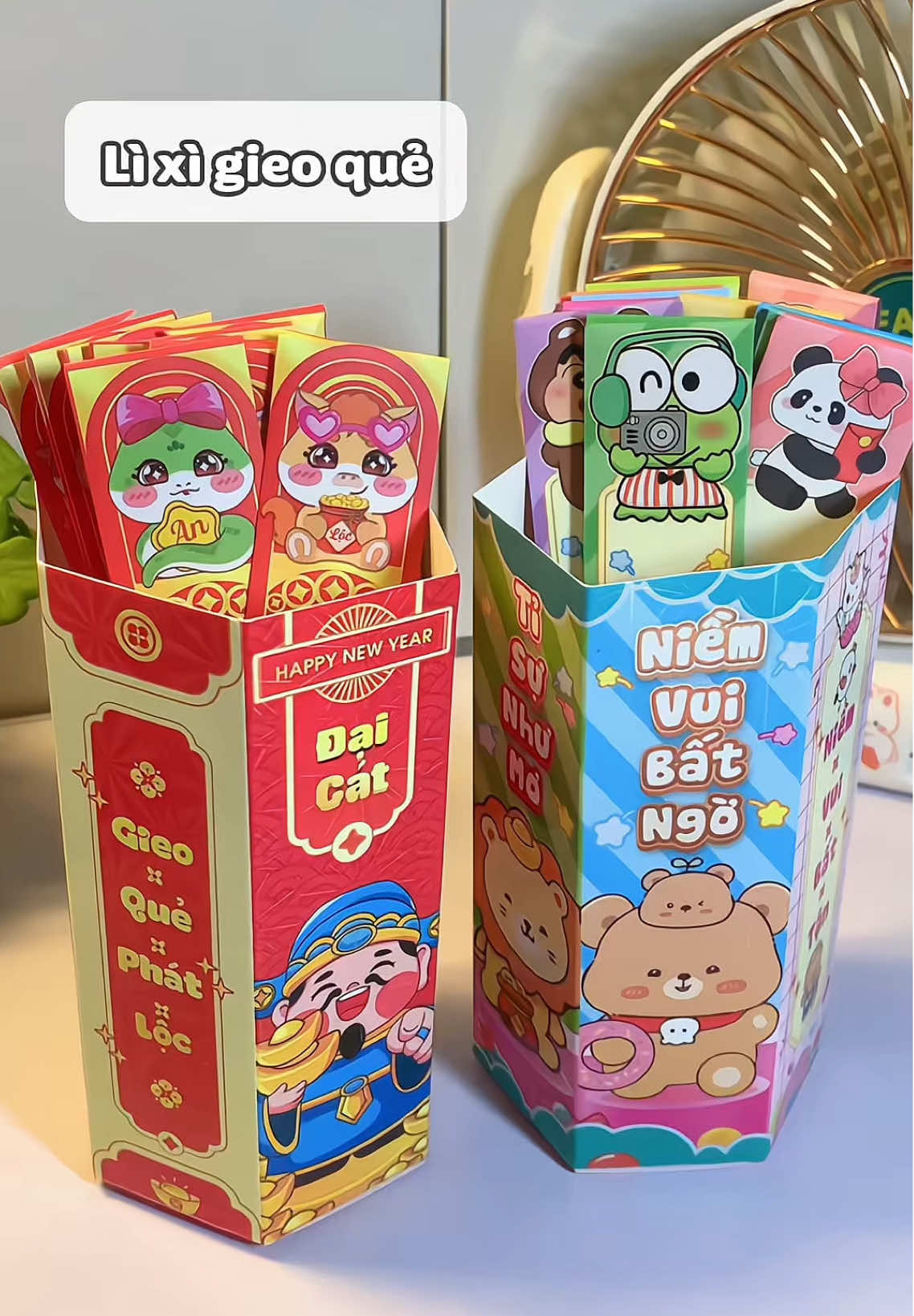 Lì xì kiểu này vui lắm nè. #lixitet #tet2026 #thinhhanh #mecobaembe 