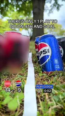 Pepsi: Built for the big push. This play is can- firmed. #football #touchdown