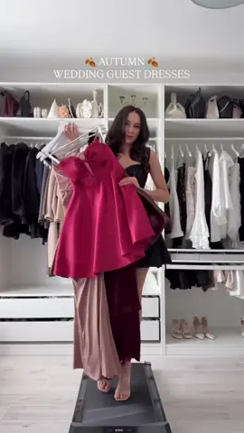 Fall hues + wedding views — autumn guest dress inspo incoming! 💒 #fallwedding #fallfashioninspo #dressideas #weddingguest #weddingguestdress #falloutfitinspo #occasiondress