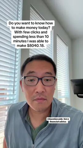 Do you want to know how to make money today?  I just made $8040.18 with a few clicks and spending less than 10 minutes.  Some of you might think this is too hard to learn, but you should check out that book in the video.  Many people can learn to invest and trade and become a millionaire. #creatorsearchinsights #tiktokshopcreatorpicks #learntoinvest #selloptions #howtomakemoneytoday 