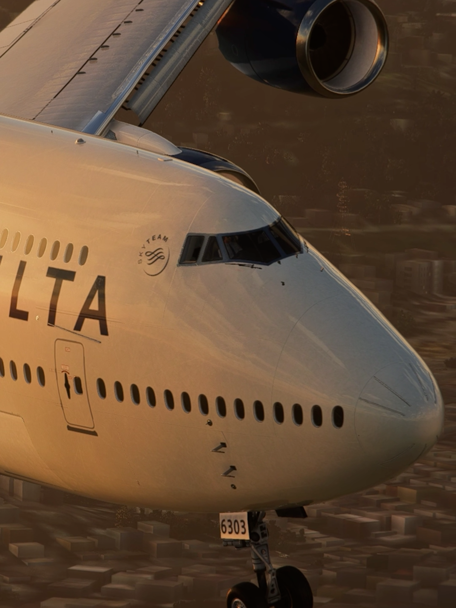 B747 Delta #aviation #delta #land #fyp