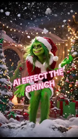 Ya probaste este divertido efecto AI The Grinch ? Te invito a probarlo #grinch #ai #filter #christmas #tiktok 