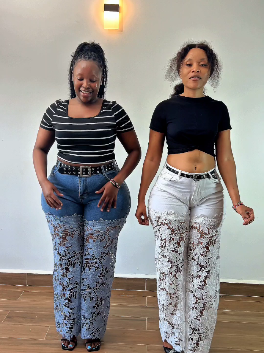 Denim trouser just dropped #sasamallshopA31  #denim  #lace  #0708008990 