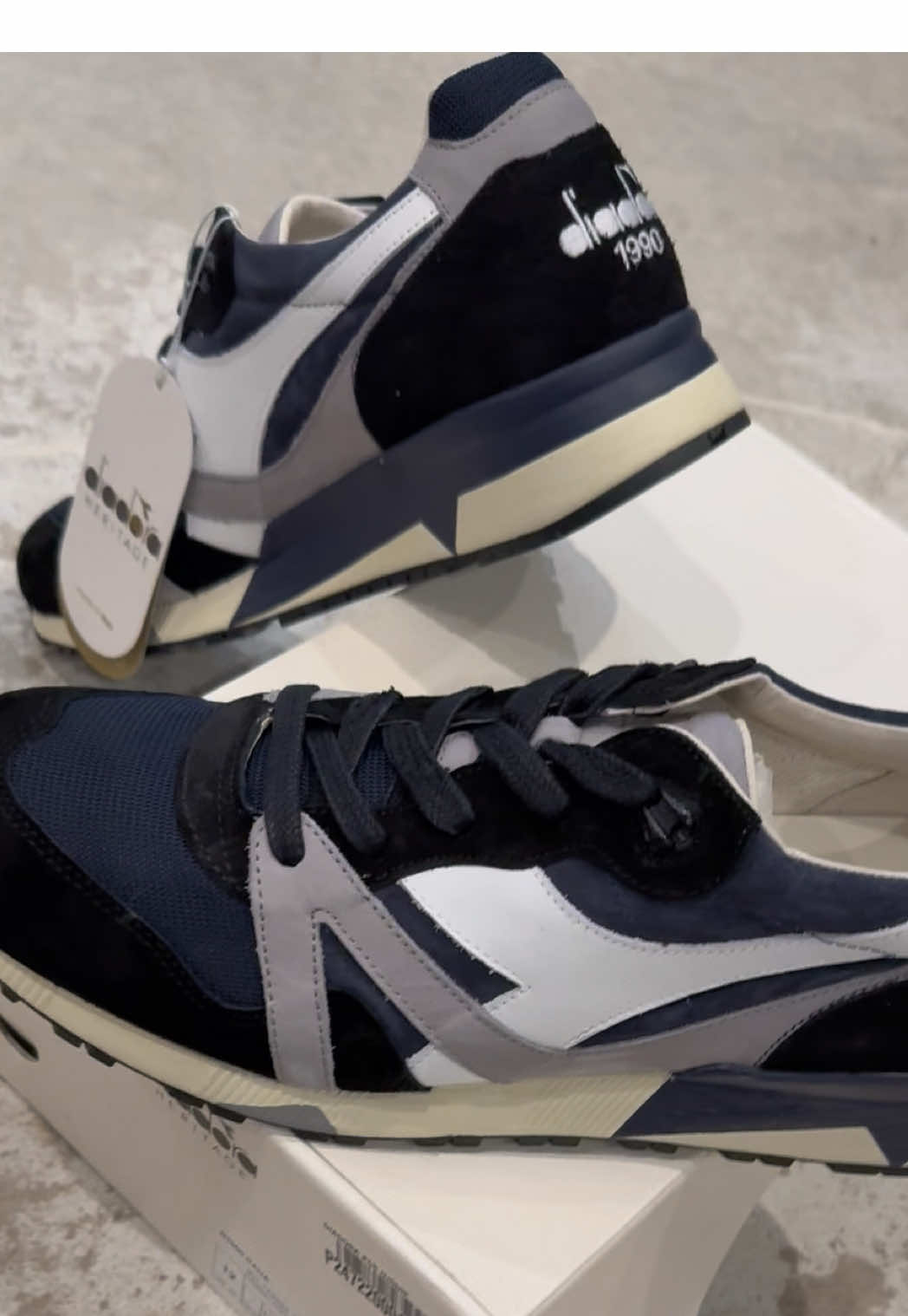 Diadora N9000 Italia ‘ Black Classic Navy ‘ Luxury Designer Sneaker Lifestyle Street Style Footwear Sports Athletic Shoe Made in Italy Sneakerheads Italian Kicks #fashion #streetwear #sneakers #shoes #sneakerhead 