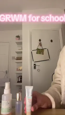 GRWM for school #grwm #grwmforschool #school #skincare #viral 