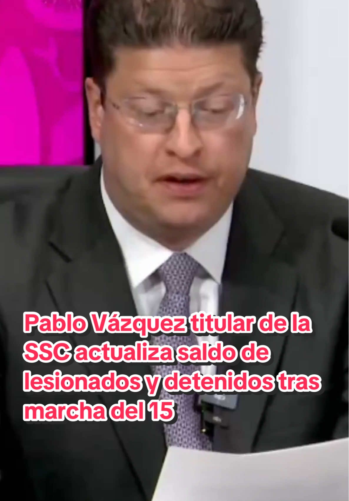 El titular de la SSC-CDMX, Pablo Vázquez, informó el saldo oficial tras la marcha del 15 de noviembre: 60 policías lesionados, 40 hospitalizados (26 dados de alta), 20 civiles atendidos, 29 presentados ante el MP y 30 remitidos por faltas administrativas. #CDMX #SSC #Marcha15N #PabloVazquez @SSC_CDMX 