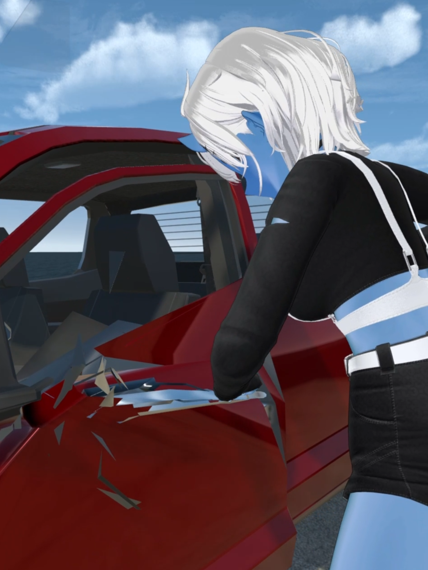 This VRChat World lets you break Cars! #vrchat #fyp #vrchatworlds