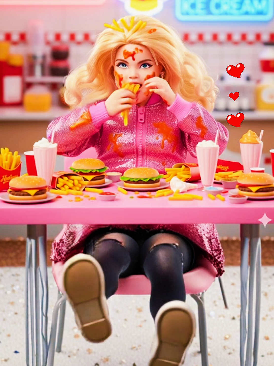 HI, BARBIE! Don´t eat it #aianimation #shorts #viral #barbie #cute #barbiegirl