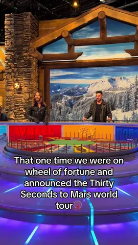 2 years ago we were on @Wheel of Fortune announcing @Thirty Seconds to Mars world tour🎡 time flies when you’re having a blast!  #filmtok #tv #actor #music #OnTour 