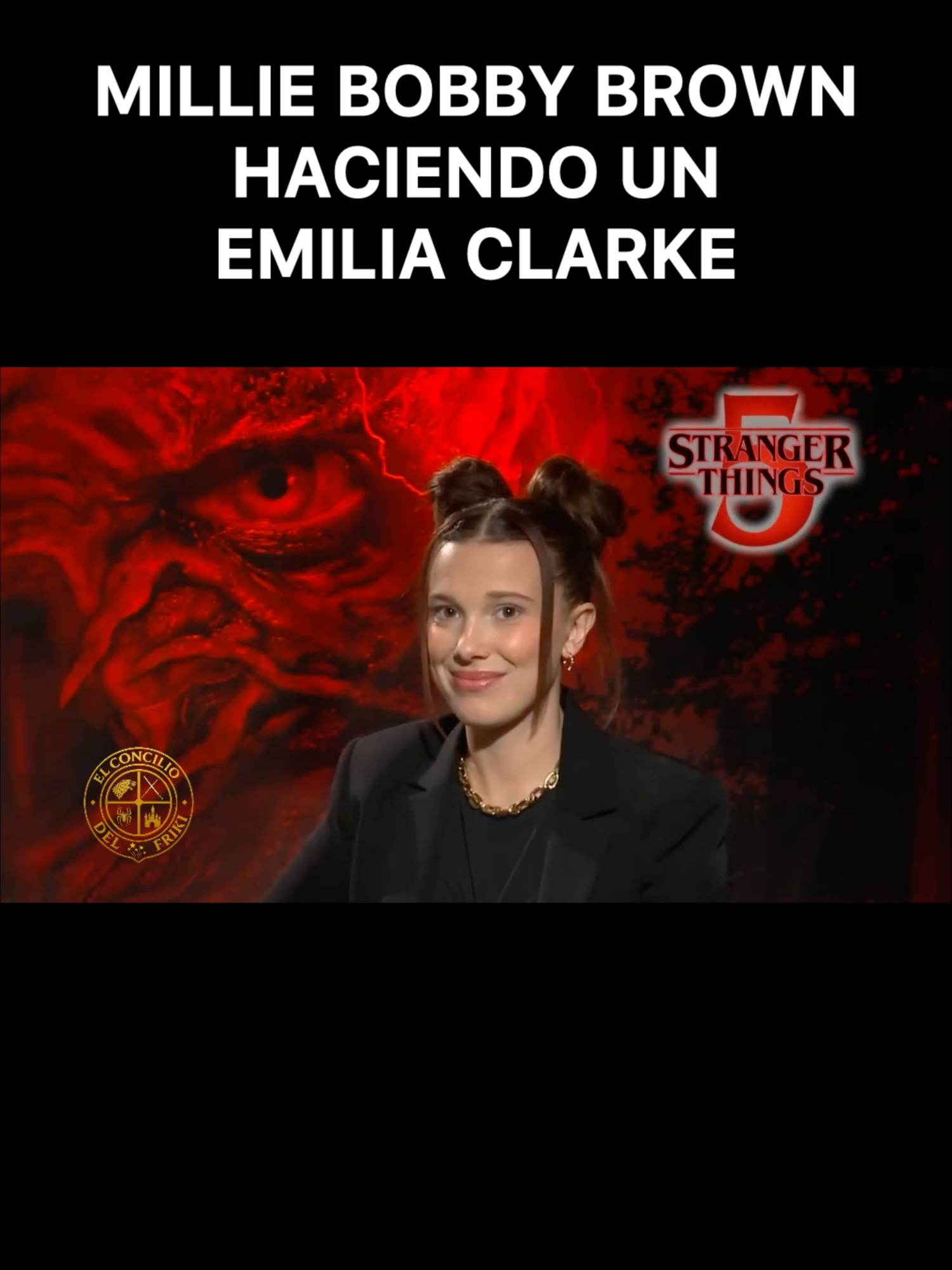 Esto ya lo hemos vivido y sabemos como acaba 🥲 cuando lo dijo Emilia fue porque ella misma moría. ¿Será que Millie anunció sin querer la muerte de Eleven? #strangerthings #milliebobbybrown #emiliaclarke #gameofthrones #juegodetronos #eleven #once #strangerthings5