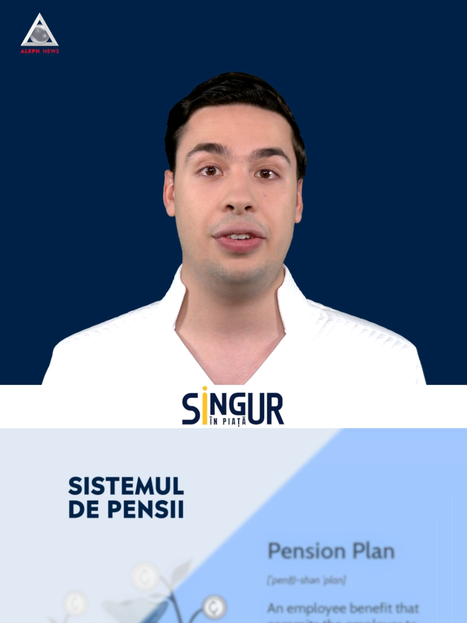 📌 Singur în piață - Despre pensii Pensionarea, un moment de care toți tinerii sunt conștienți că va urma, dar la care probabil prea puțini se gândesc încă de acum.  Trebuie să știi că cele mai importante contribuții la pensie pe care un angajat le face de-a lungul carierei sunt cele de la Pilonul II și Pilonul III.   #alephnews #bancatransilvania #singurinpiata #romania #pensii #pensie #pilon #economii