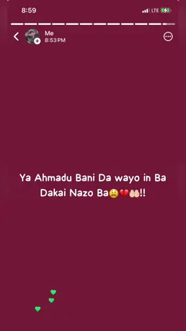 #YA AHMADU BANIDA GATA KAINE KADAI SHIRINAH🥺💔🙏🏼