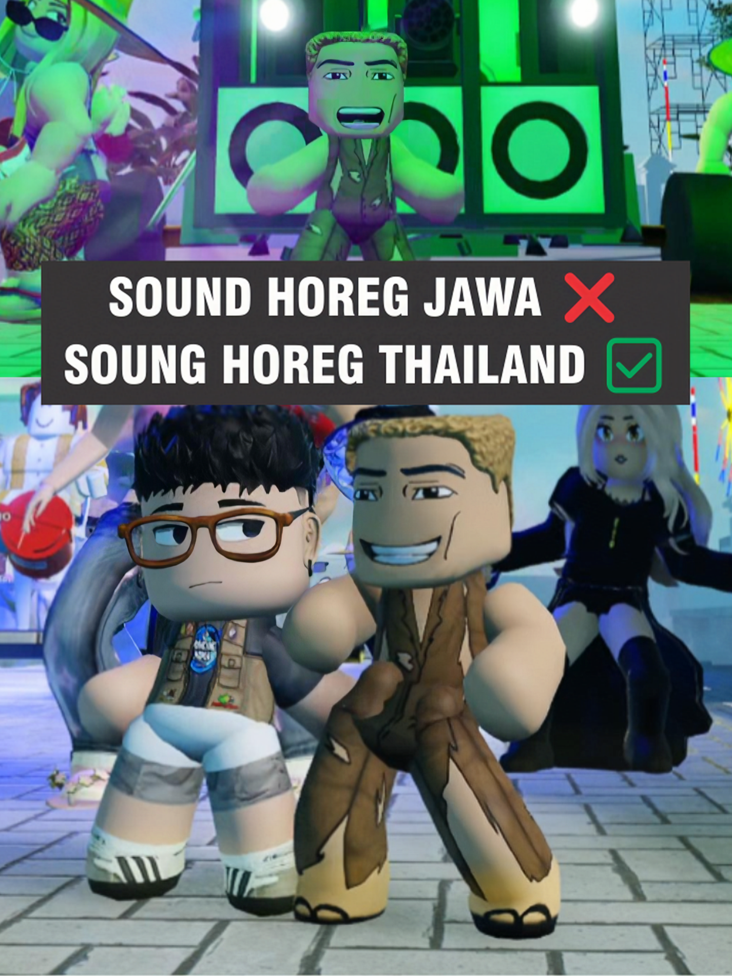 Sound horeg jawa ❌ Sound horeg thailand ✅ #roblox #robloxfyp #robloxthailand #haenakh #soundhoreg