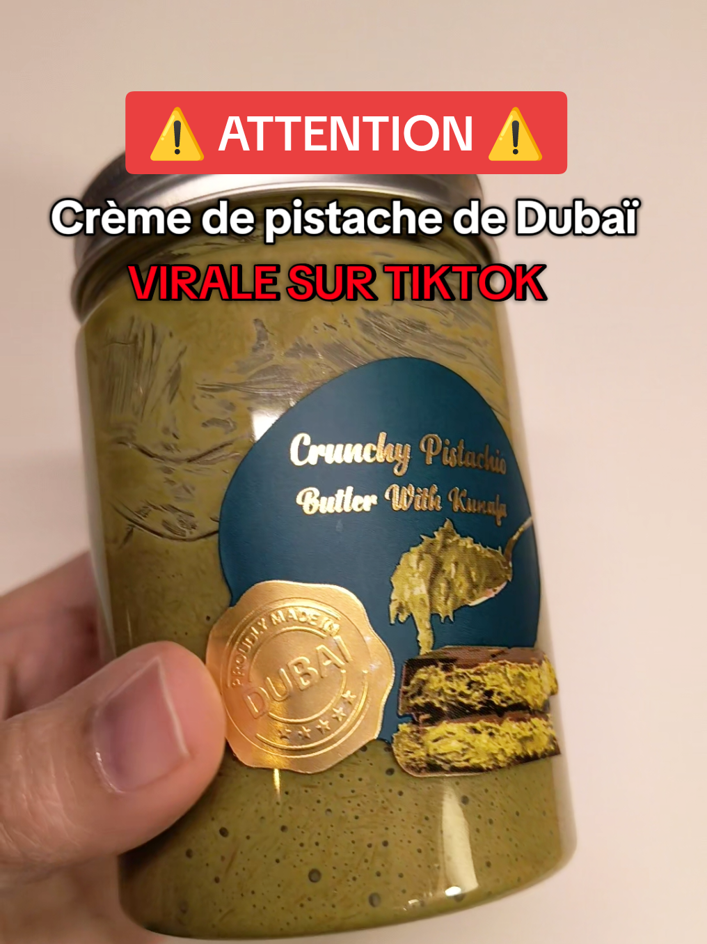 ⚠️ Alerte générale sur la crème de pistache de Dubaï virale sur TikTok  #tiktokshop #ouvretesoffres #blackfridaytiktokshop #pistache #dubai🇦🇪 