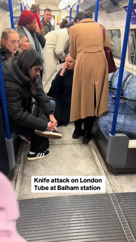 Today at 6:05pm on the Mordern train from Old Street to Balham -  This happened to me at Balham underground tonight. Young guy holding a huge knife/machette ran towards us. Everyone ran and hid on the next tube over. So so scary, glad to be okay. ##london##balham##balhamattack##tube##underground