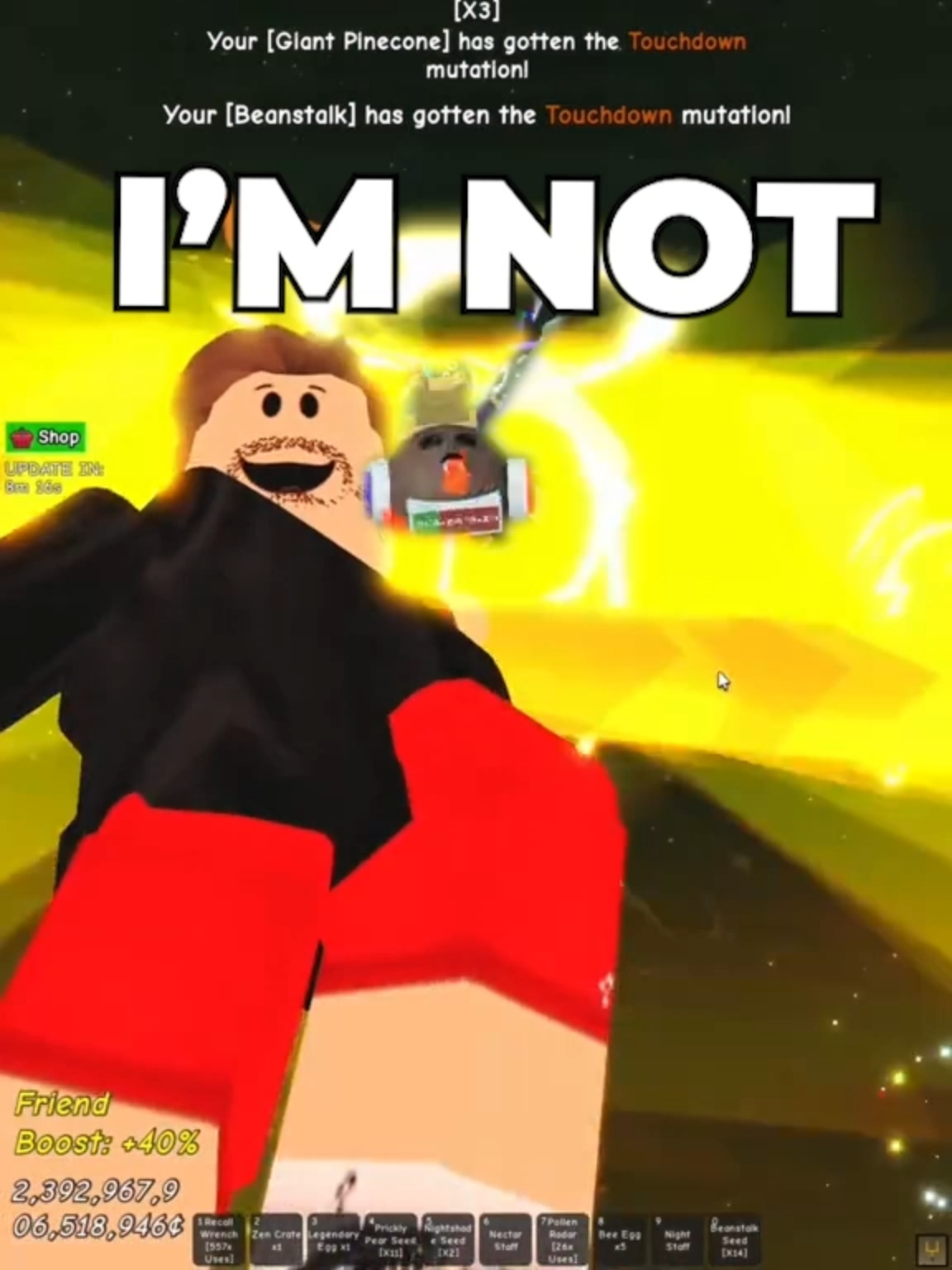 I'm not Growing a Garden #beeswarmsimulator #robloxx #beeswarm #bss #bee #bluehive #Oof #edit #beesmas #oof #growagarden #vs