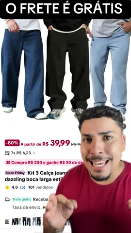 Calça bagy balao #ofertas #tiktokshop #promocao #balao 