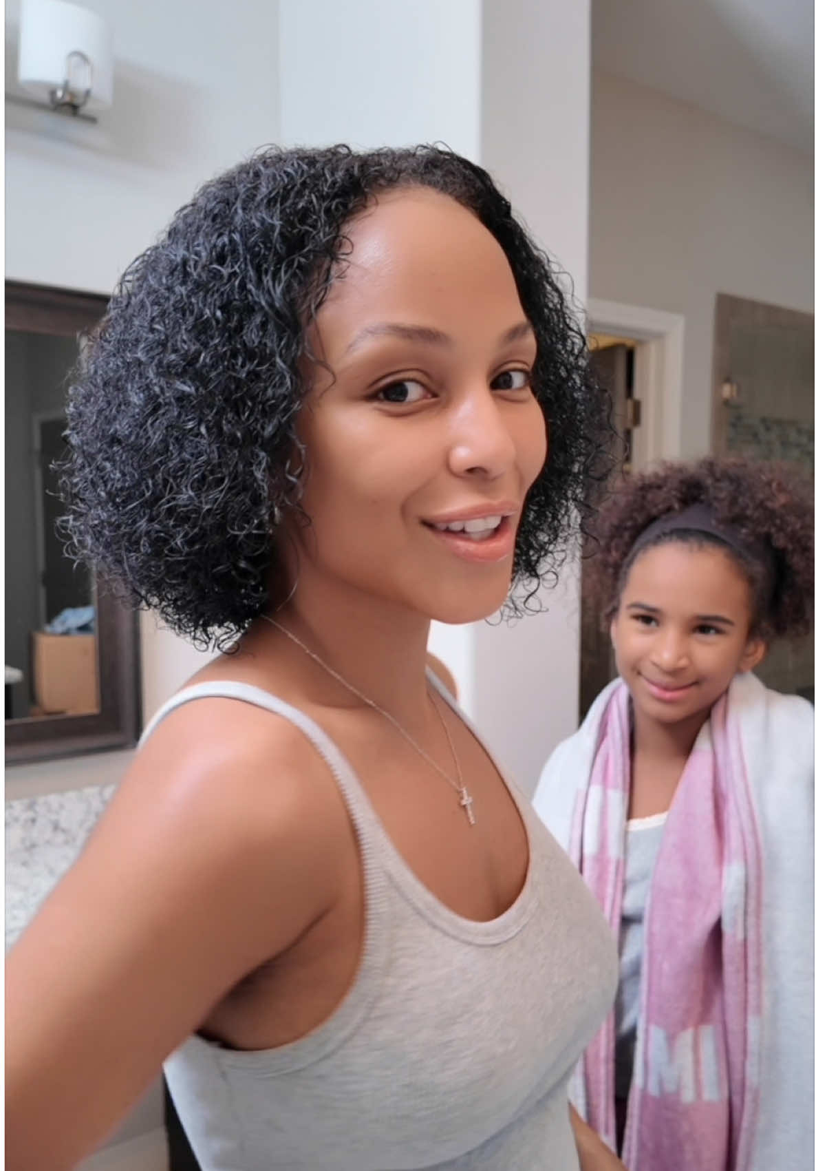 #Ad This natural hair journey took patience, learning, and a whole lot of trial and error. #sheamoisturepartner I recently added the @SheaMoisture Bond Repair Leave-In Conditioner and giiiiirl it shocked me on the first use. So I went back and grabbed the whole collection chile. 😭 The Leave-In helps repair damaged hair bonds and visibly restores styling and heat damage. My damaged curls on the right side of my head, the ones that were fighting for their life, curled up on the first use!! It makes detangling easier, keeps my hair soft, and actually defines my texture without weighing it down. Like look at my hair. She’s bouncy, she’s cute, she’s cooperating. 🤸🏽 Y’all need to try this product specifically. If your hair is on its comeback arc too, this is the one Check out the link in my bio and pick it up at @Walmart and get $ back when you shop starting 11/14 ✨ 🤸🏽