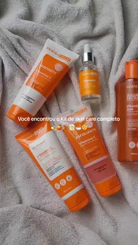 🚨LINK NOS COMENTÁRIOS  🛍️ Kit Skincare Vitamina C Clareador e Anti-idade - Dermachem #skincare #cremederosto #creme #cuidadocomapele 