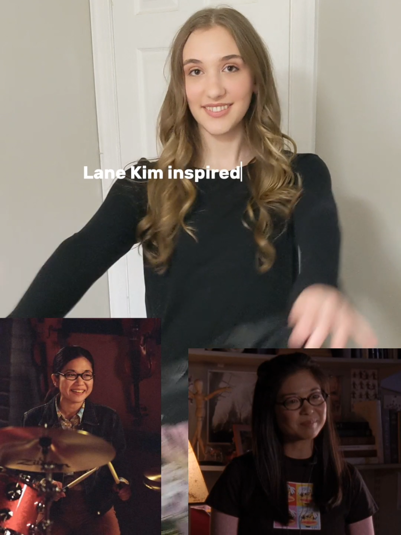 Lane Kim inspired outfit! 🎸💽🥁☕🍂 #gilmoregirls #gilmoregirlsoutfits #lanekimoutfit #gilmoregirlsinspiredoutfit #gilmoregirlsmusic 