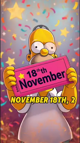 The Simpsons predicted that on November 18th, 2025 #thesimpsons #usa #simpsons #share #luck 