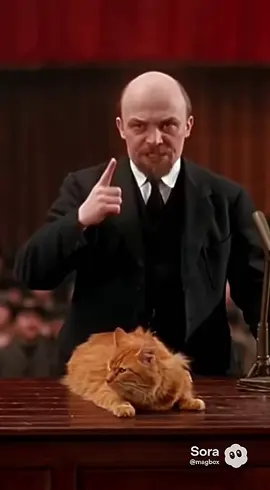 хороший лозунг 😄 #ленин #коты #высказывания 