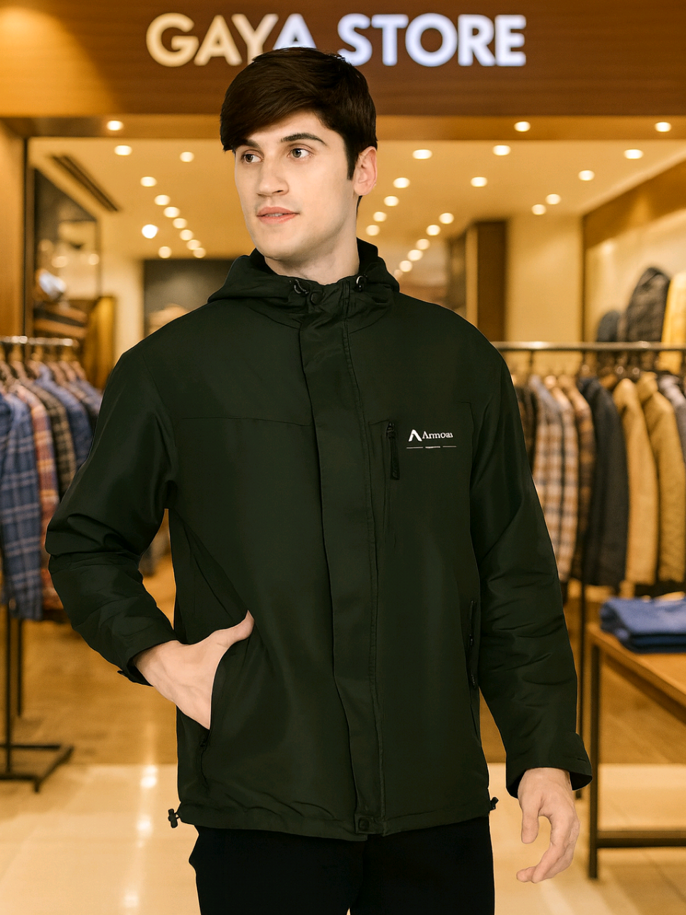 Armous Jaket Parasut Pria Winbreakers Outdoor Waterproof Bahan Taslan Premium #baju #jaket #pria #waterproof #premium 