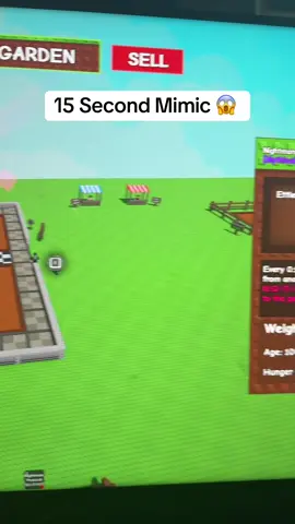 15 SECOND HUGE NIGHTMARE MIMIC OCTOPUS! #fyp #gag #mimic #roblox #growagarden