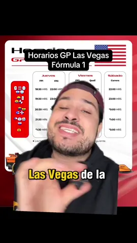 Estos son los horarios para el Gran Premio de Las Vegas de la Fórmula 1 para México, Latinoamérica y España. A diferencia de otros grandes premios, esta carrera será el sábado por la noche. Se viene un carrerón de Fórmula 1. #F1 #Formula1 #DelBosqueF1 #LasVegasGP #TikTokDeportes 