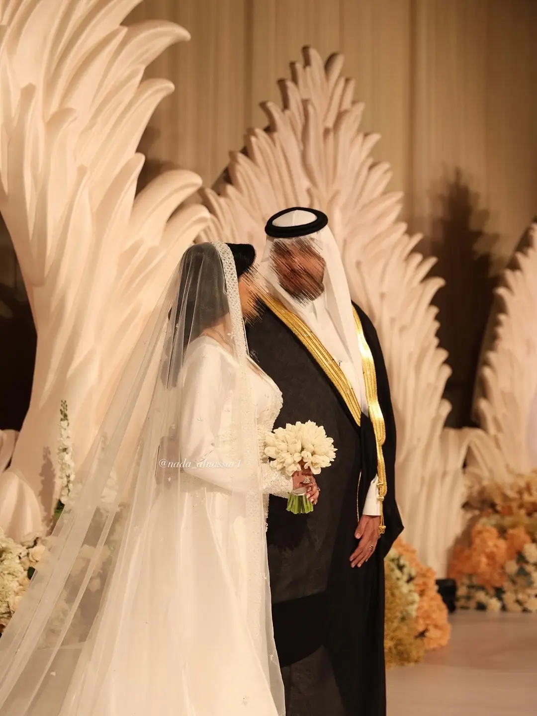 من زواج عروستنا القمر لما الفالح ماشاءالله 😍🤍  ‏#fypシツ #riyadh #fypシツ  #الهاشتاق_للشيوخ #ندى_النصار #الرياض #زواجات #اكسبلور  #عبية_نجد