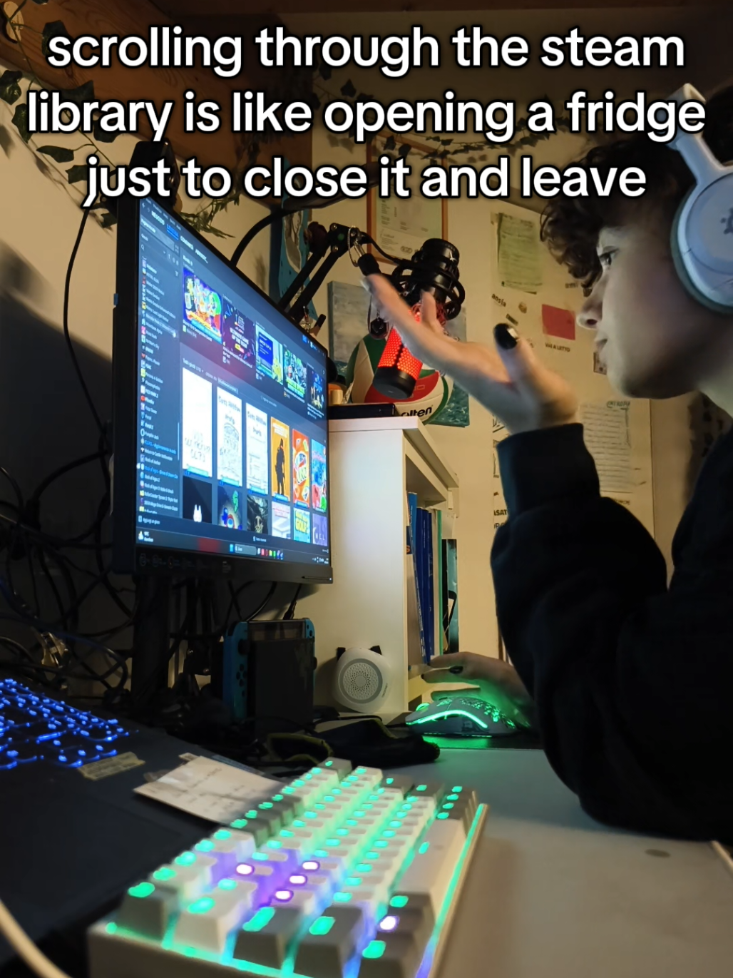 none of the games seem interesting 😭 #fyp #relatable #steamgames #gamingmemes #steam 