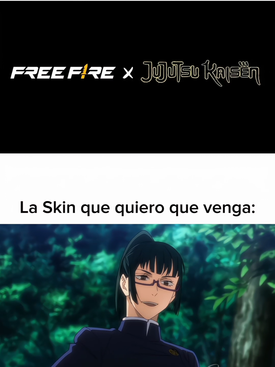 Quiero que venga Maki Zenin en la nueva colaboración de Jujutsu kaisen con freefire 💞😭 #ffgirl #makizenin  #freefireshorts #FreeFire #jujutsukaisen 