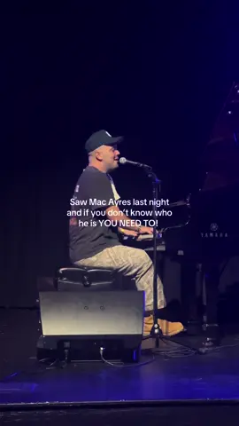 The piano tour is such a gift! Thanks for a fun night @Mac Ayres #macayres 