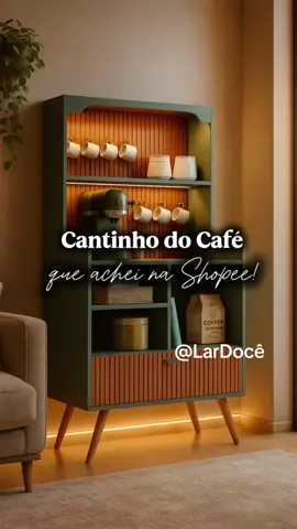 O cantinho do café que todo mundo queria ter em casa ☕😍” #Decor #CantinhoDoCafe #CasaLinda #Inspiração #TikTokShop “Quem ama café vai se apaixonar por esse cantinho perfeito 😍☕”     